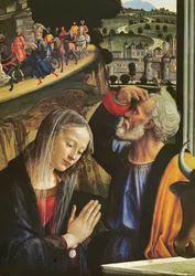 O nascimento de Cristo (detalhe do retábulo)